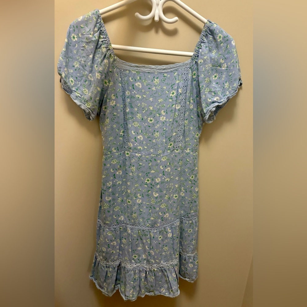 Blue floral sundress